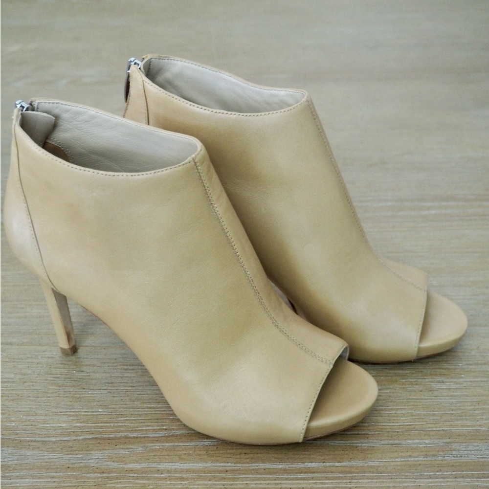 New Via Spiga Nessa2 Peep Toe High Heel Bootie, Size 8